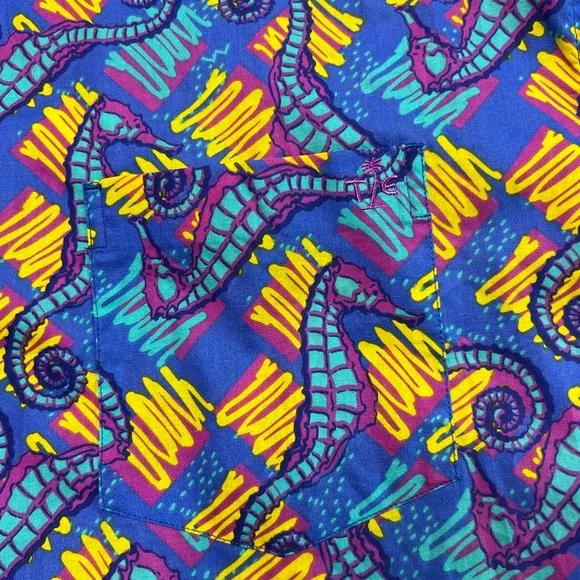 Tipsy Elves Wild Seahorse Print button-up shirt - Picture 7 of 9